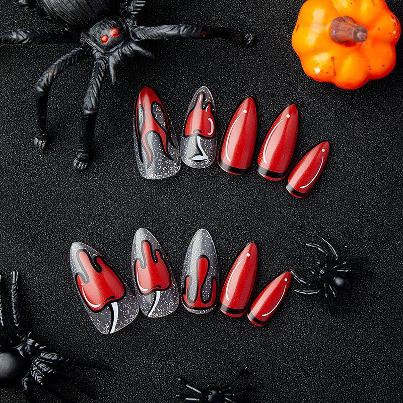 Pegatinas de uñas de lámpara de vela de estilo manga al por mayor